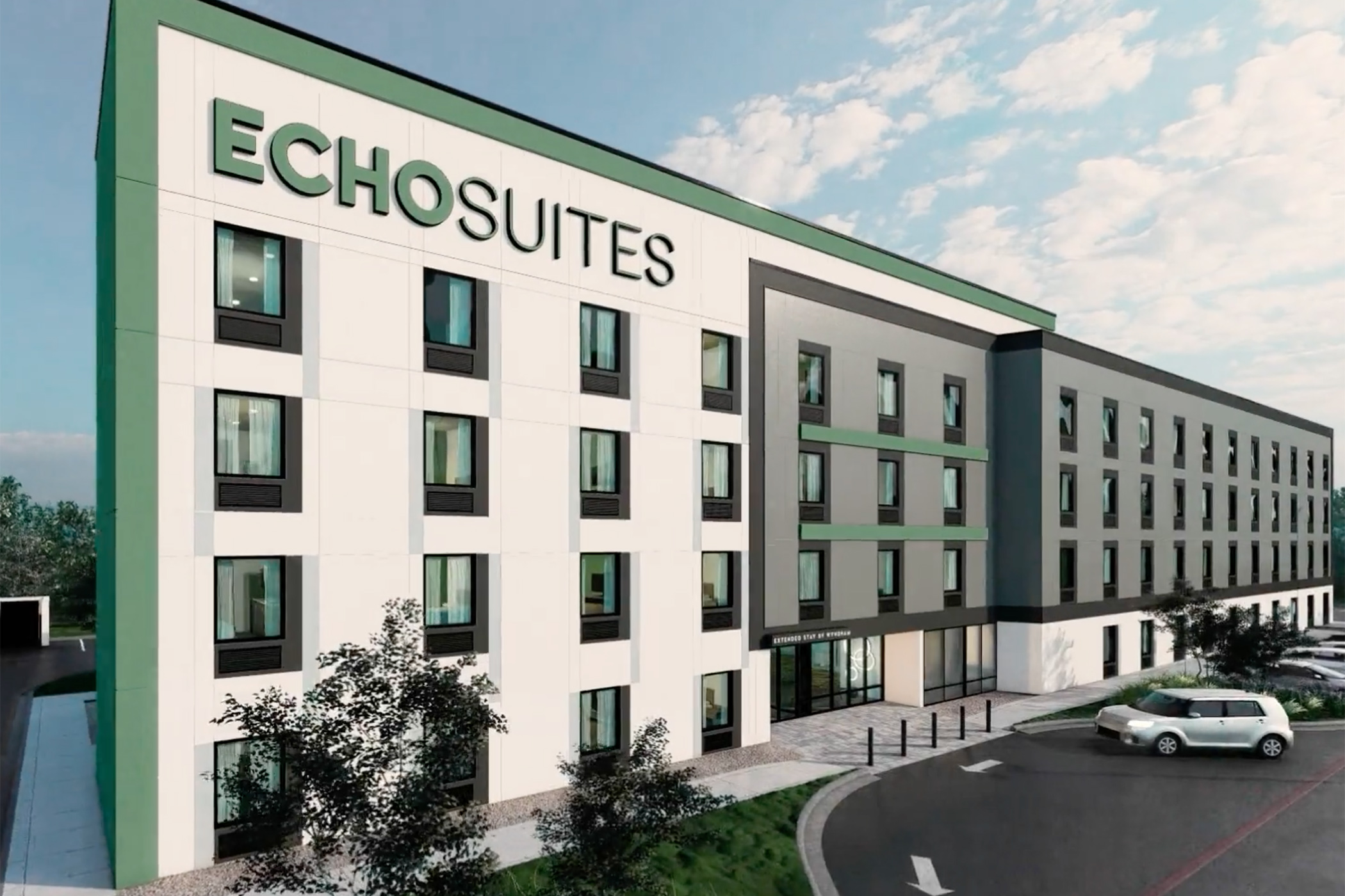 Wyndham Hotels & Resorts signed 60 hotels to its Echo Suites extended-stay brand in July, bringing the brand's global pipeline to 265 hotels and approximately 33,000 rooms. (Wyndham Hotels & Resorts)