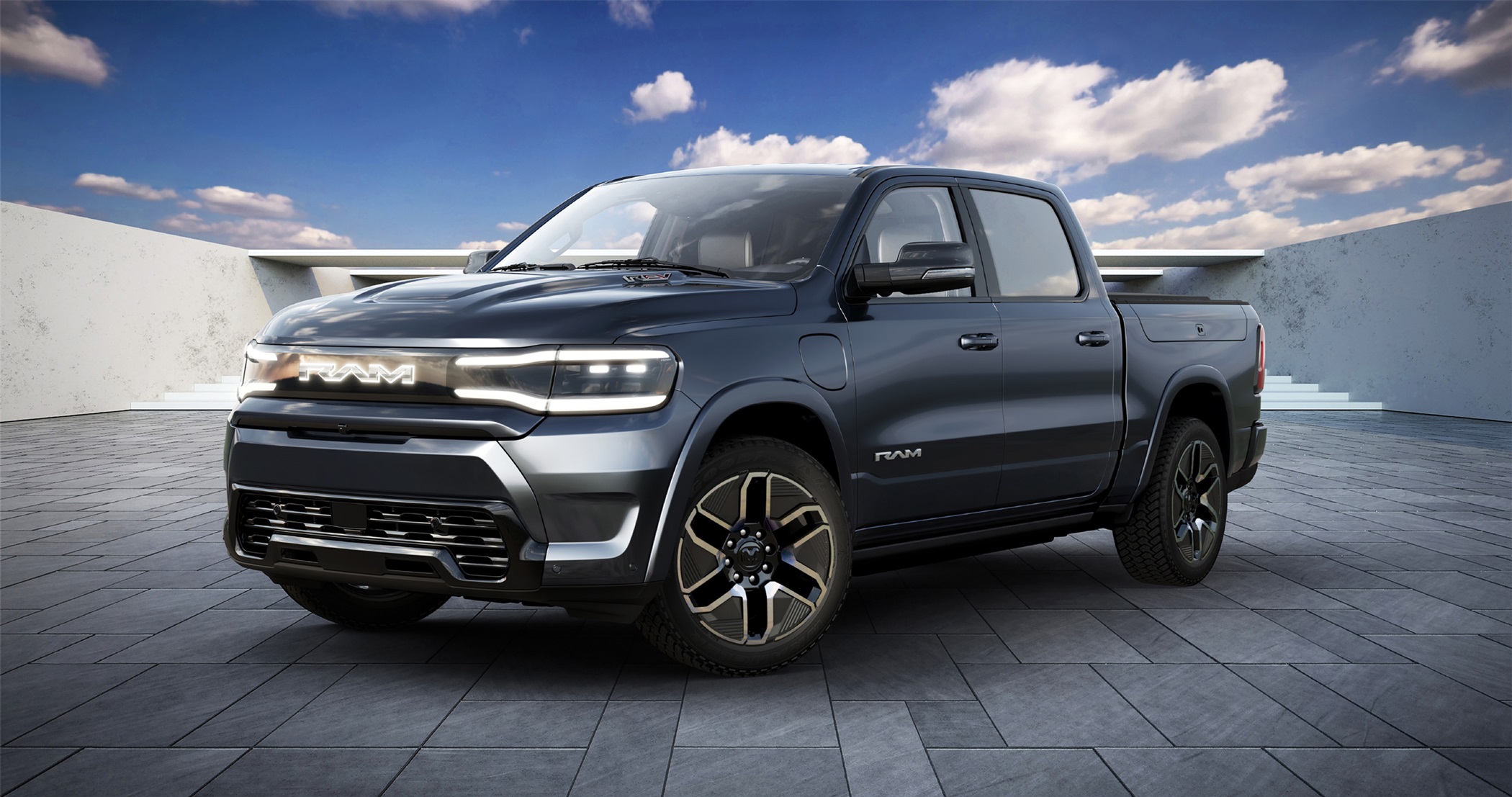 Stellantis plans to convert a portion of its assembly plant in Sterling Heights, Michigan, to make an electric version of the Ram 1500 pickup truck. (Stellantis)